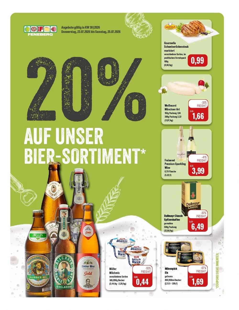 Feneberg Prospekt 23.07.2026 bis 25.07.2026 1 feneberg prospekt kw-30