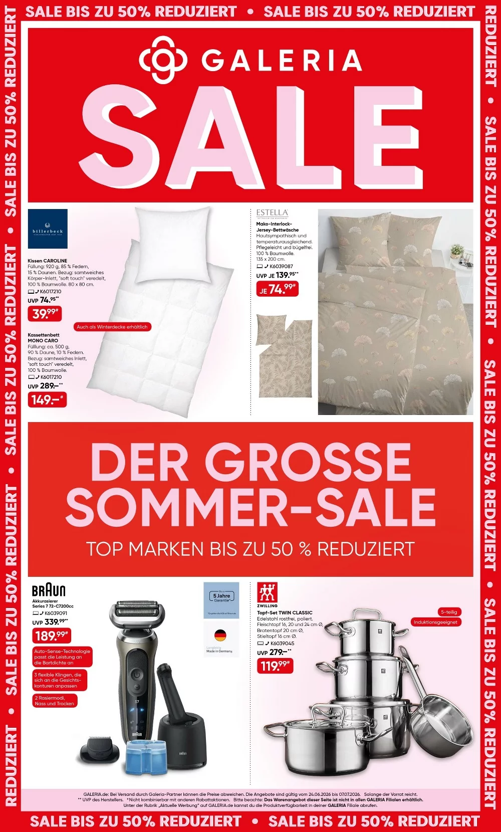 Galeria Karstadt Prospekt 22.07.2026 bis 28.07.2026 1 galeria prospekt kw-26-27
