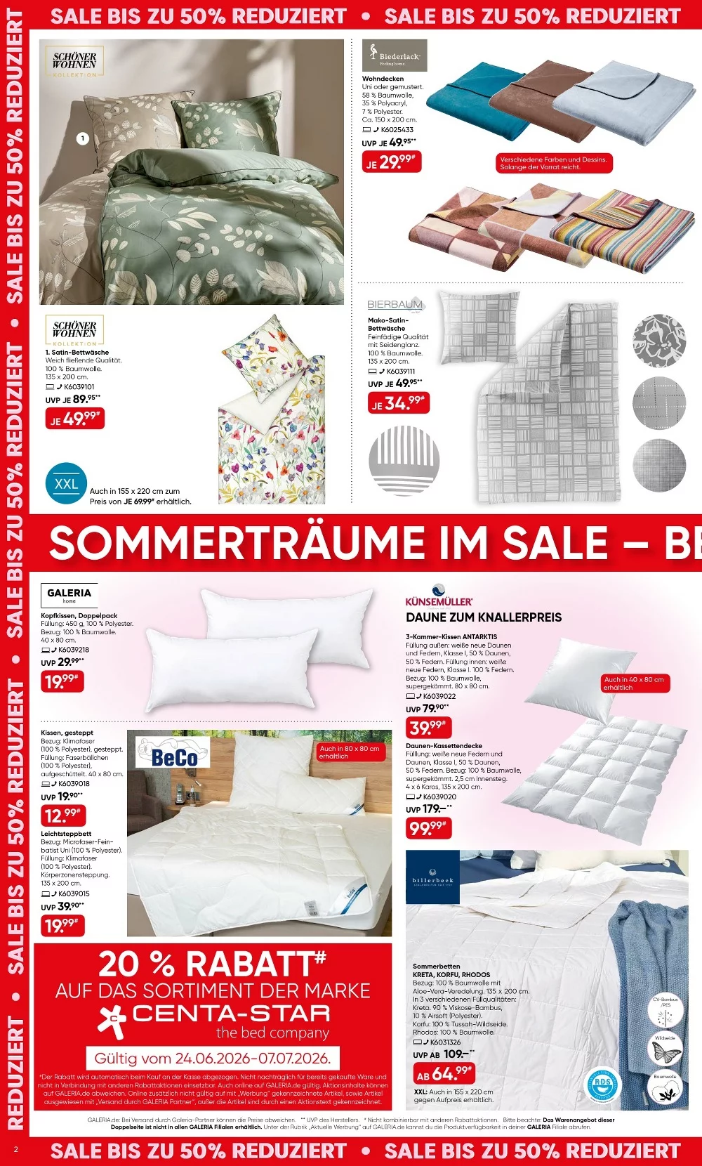 Galeria Karstadt Prospekt 22.07.2026 bis 28.07.2026 2 galeria prospekt juni 24 juli 7 2