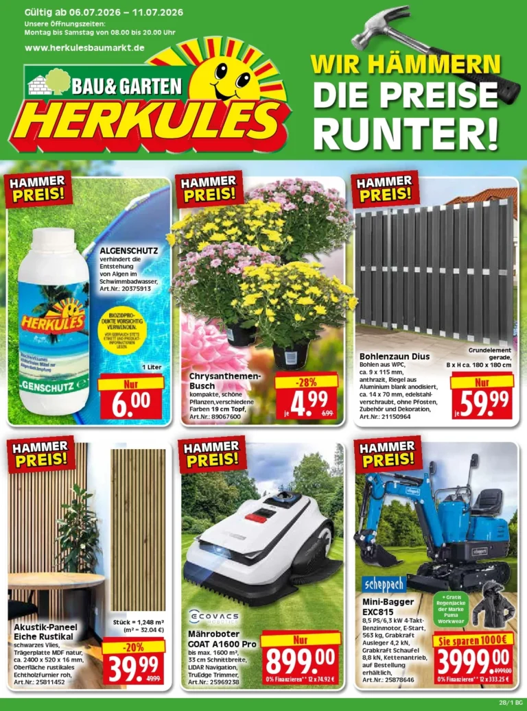 herkules baumarkt prospekt kw-28