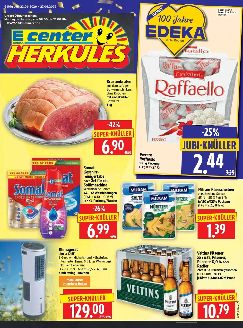 Herkules E Center Prospekt 22.06.2026 bis 27.06.2026 1 herkules e center prospekt kw-26