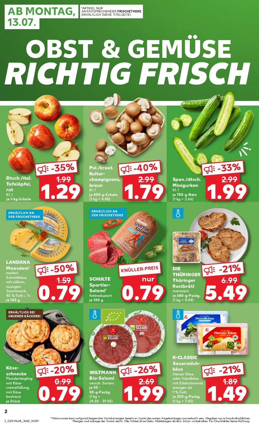 Kaufland Prospekt Wochenstart 27.07.2026 bis 01.08.2026 2 kaufland prospekt juli 13 18 2