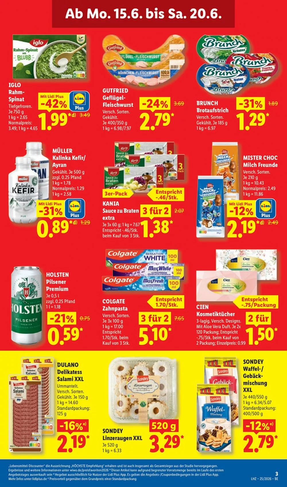 Lidl Prospekt 15.06.2026 bis 20.06.2026 3 lidl prospekt juni 15 20 3 60355188