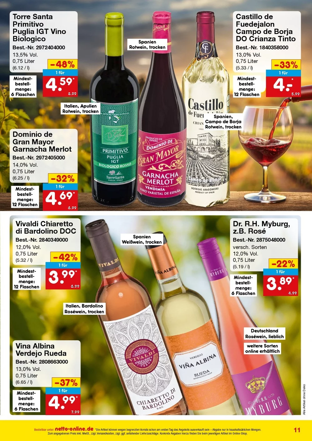 netto marken prospekt Bestellmagazin august 11