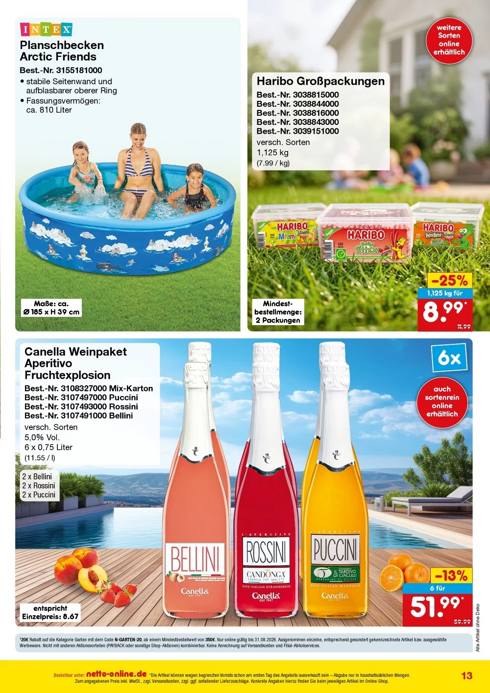 netto marken prospekt Bestellmagazin august 13