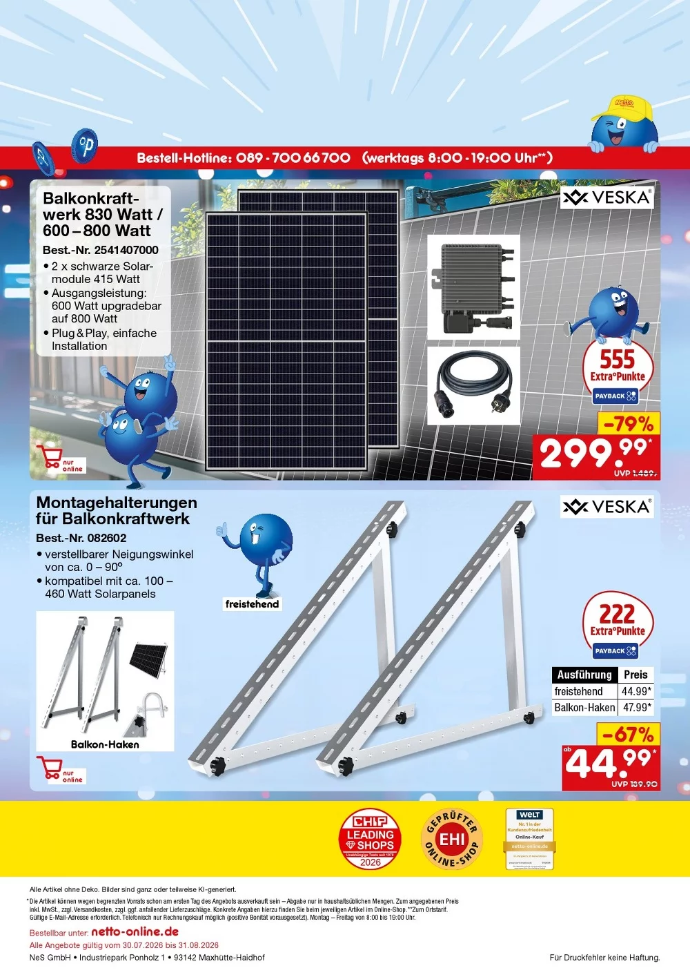netto marken prospekt Bestellmagazin august 20