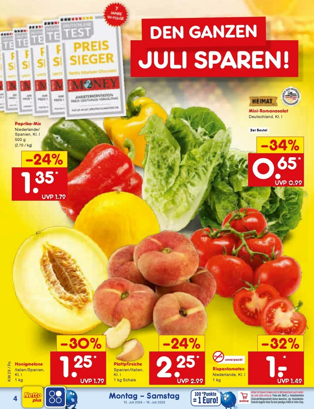 Netto Marken-Discount Prospekt 13.07.2026 bis 18.07.2026 4 netto marken prospekt juli 13 18 4