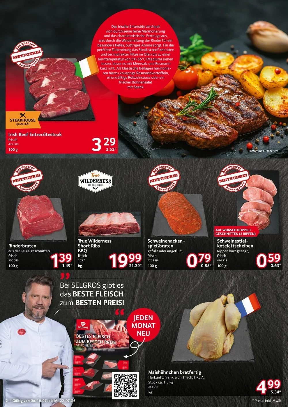 Selgros Prospekt (Food) 30.07.2026 bis 05.08.2026 2 selgros food prospekt juli 16 22 2