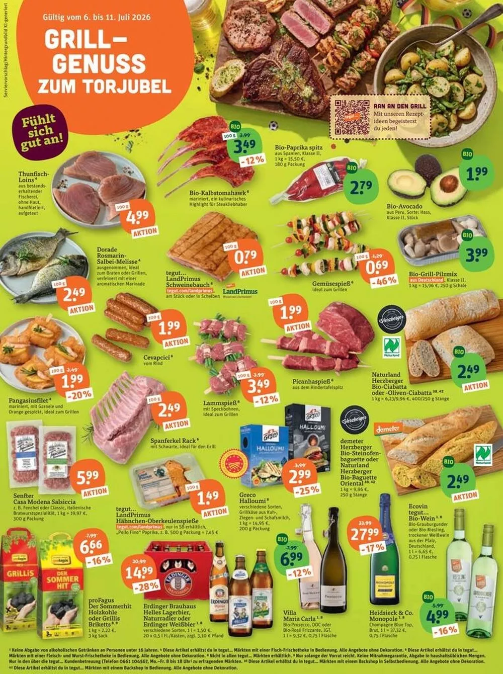 Tegut Prospekt 06.07.2026 bis 11.07.2026 2 tegut prospekt juli 6 11 2