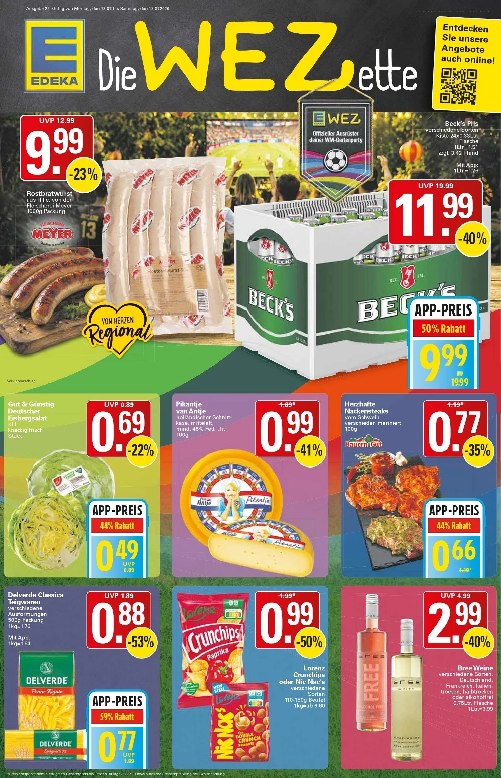 WEZ Prospekt 27.07.2026 bis 01.08.2026 1 wez prospekt kw-29