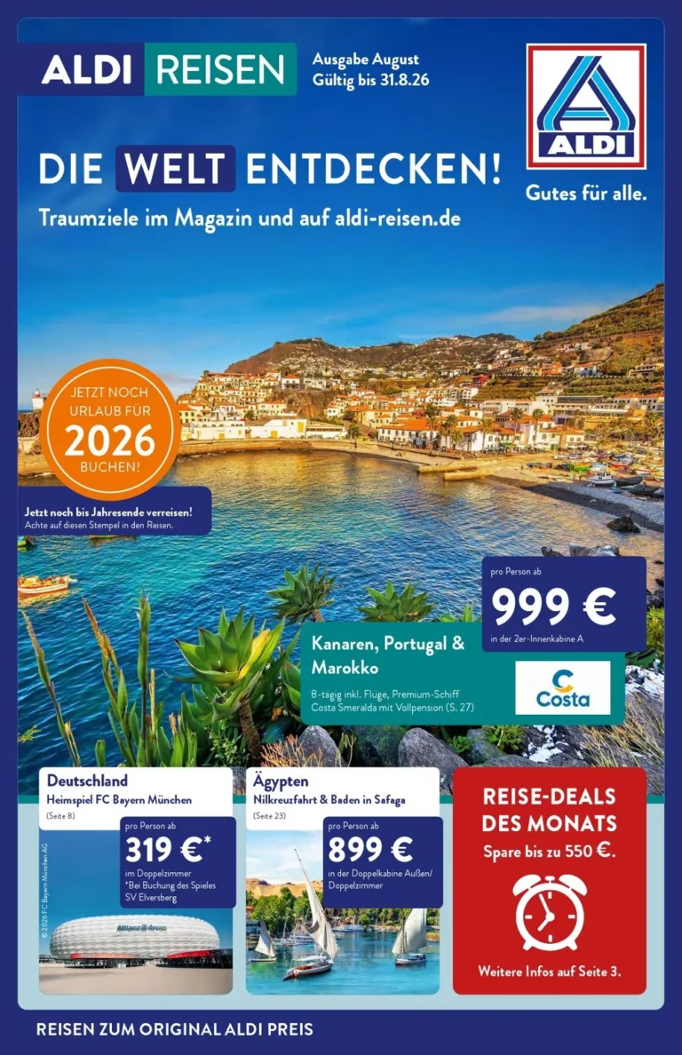 aldi nord reisen prospekt august
