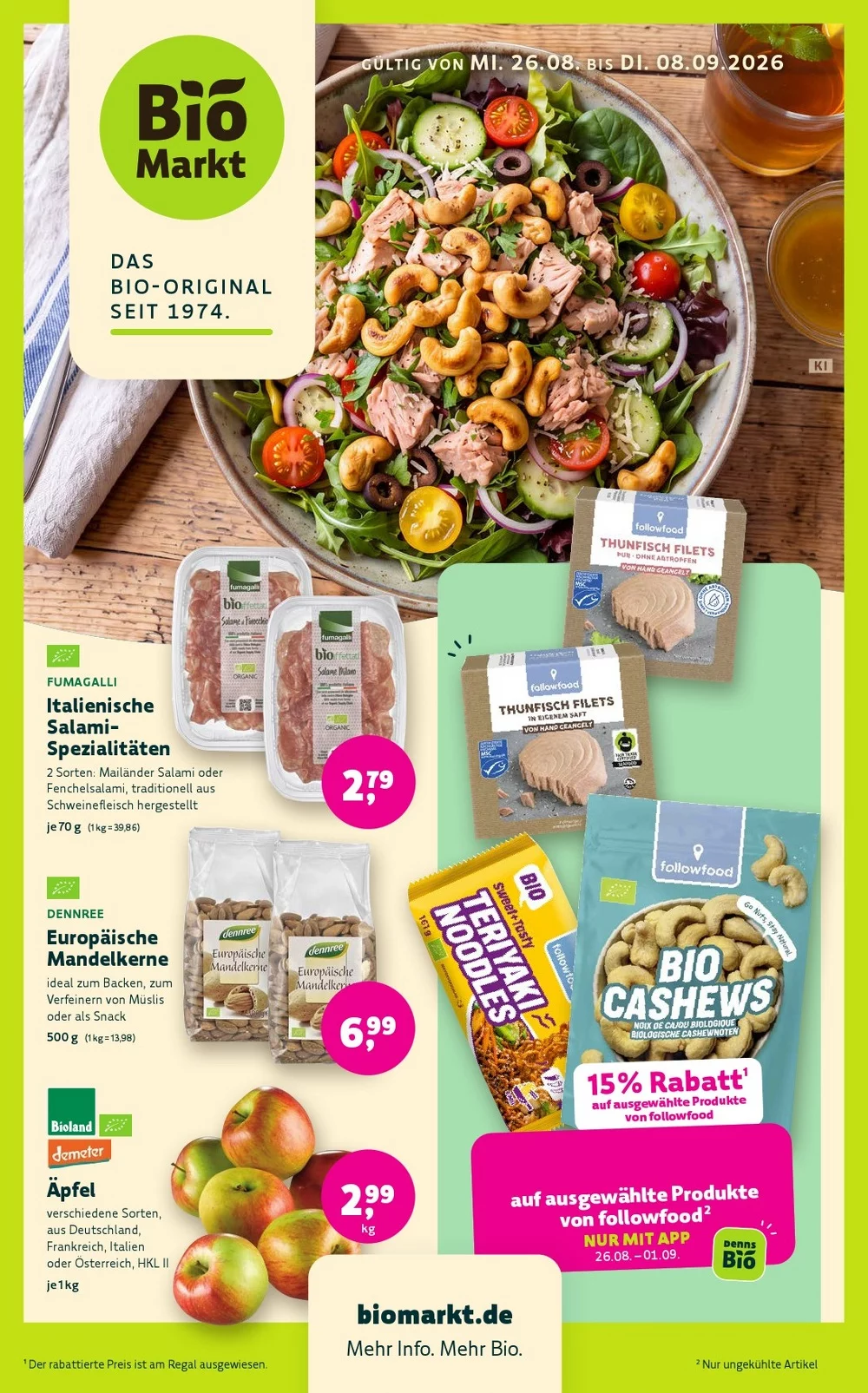 Denn's Biomarkt Prospekt 26.08.2026 bis 08.09.2026 1 denns biomarkt prospekt kw-35-36