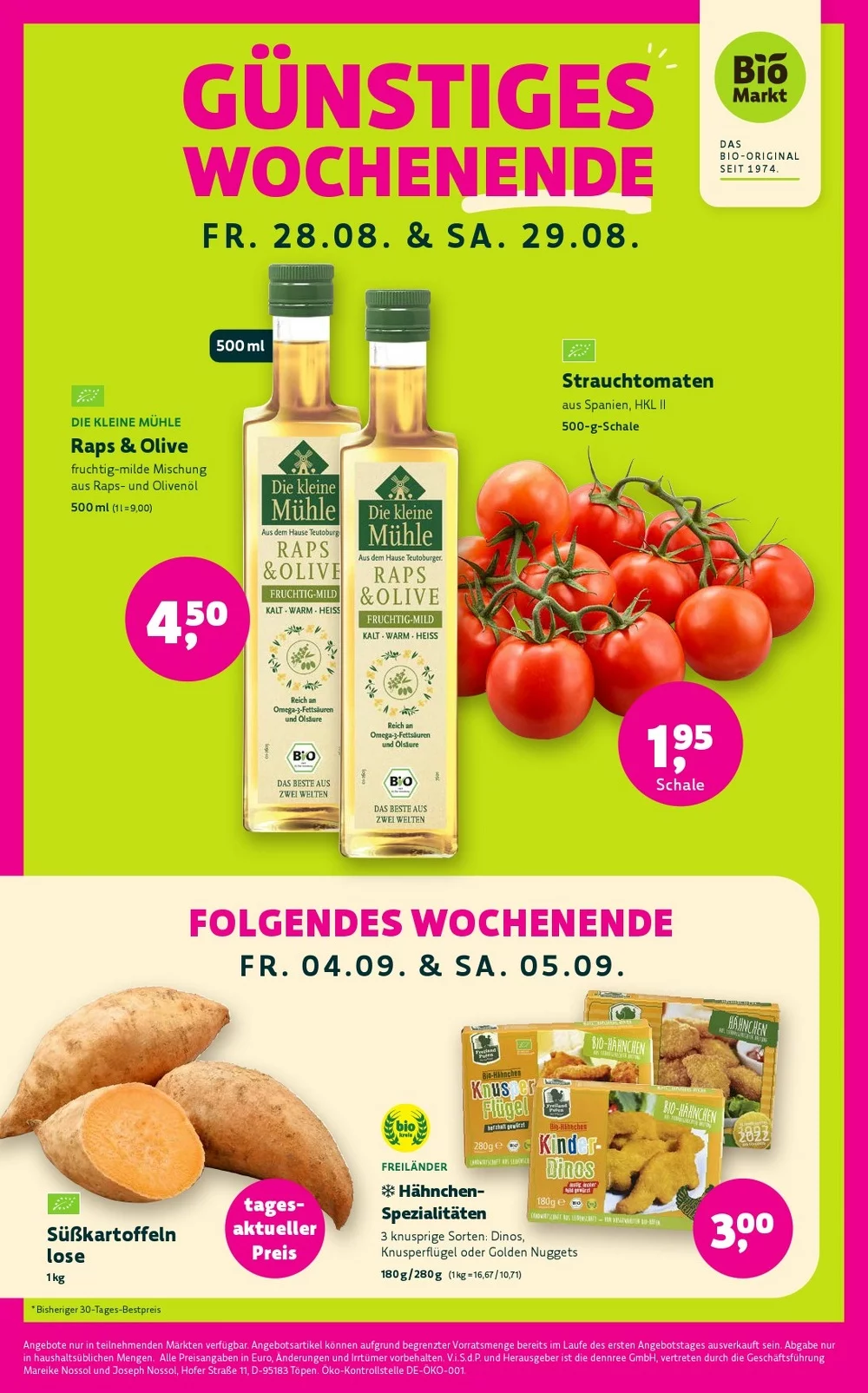 denns biomarkt prospekt august 26 september 84