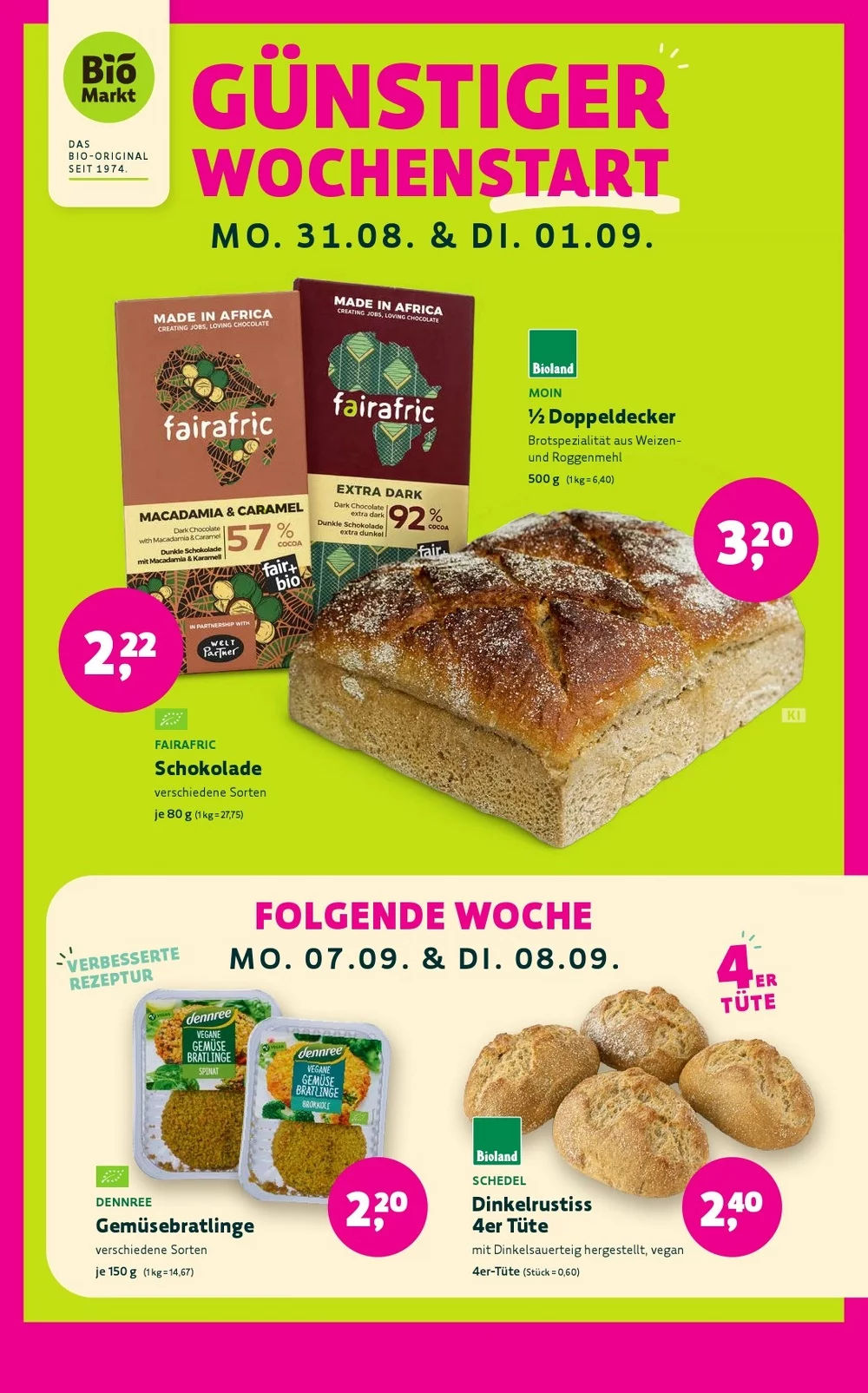 denns biomarkt prospekt august 26 september 85
