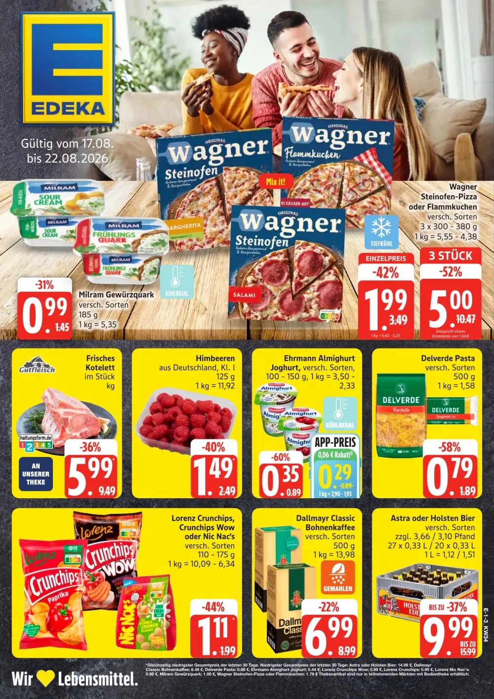 Edeka Prospekt Nord 17.08.2026 bis 22.08.2026 1 edeka nord prospekt kw-34