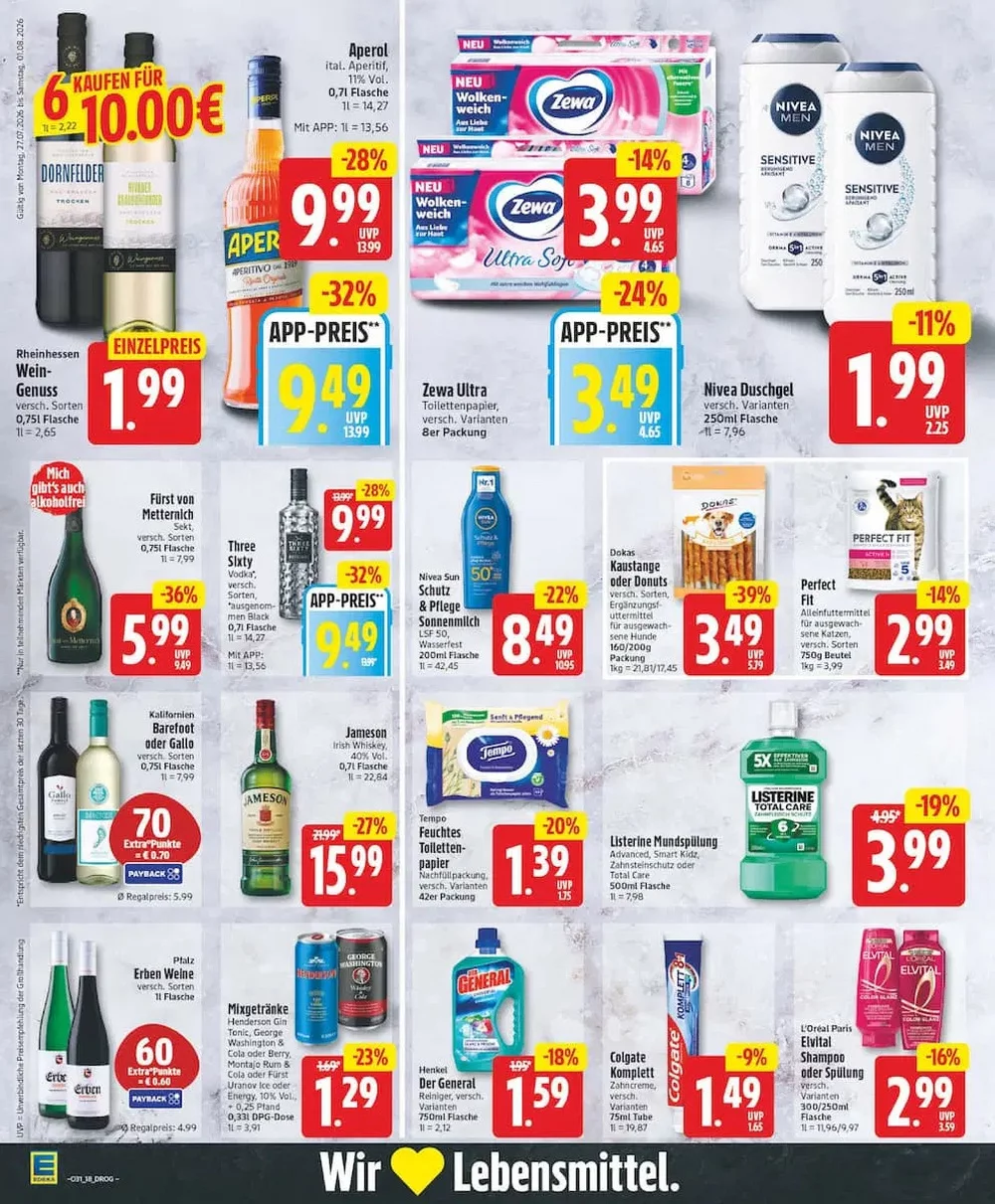 edeka prospekt juli 27 august 1 18