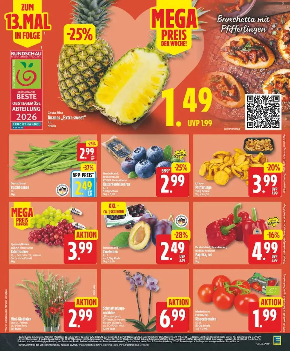 Edeka Prospekt 27.07.2026 bis 01.08.2026 3 edeka prospekt juli 27 august 1 3