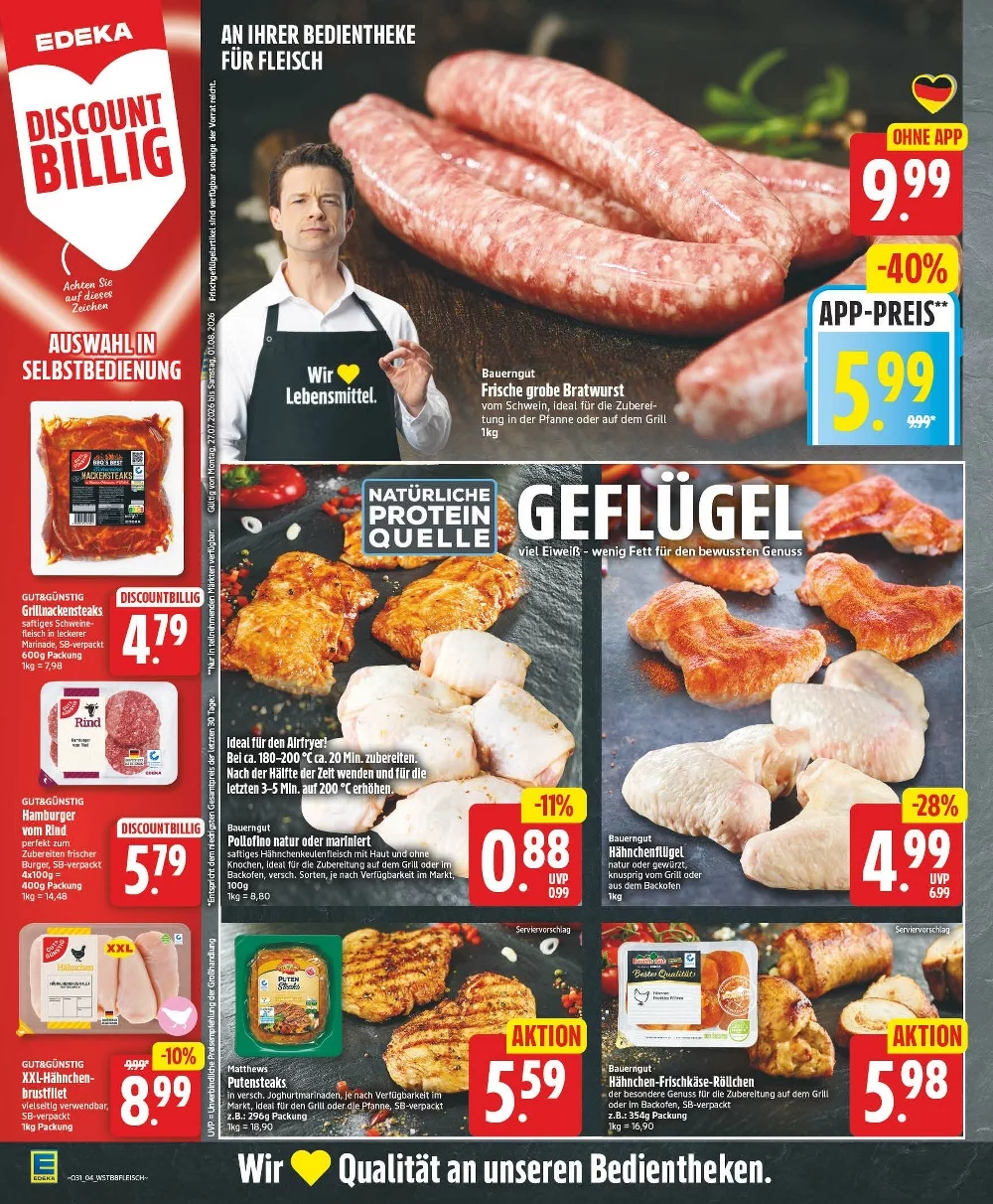 edeka prospekt juli 27 august 1 4 1