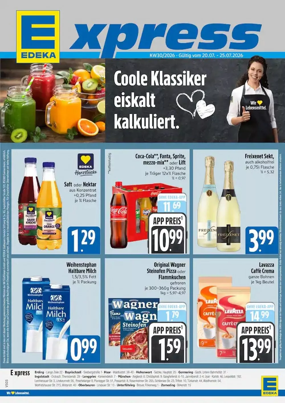 Edeka Xpress Prospekt 20.07.2026 bis 25.07.2026 1 edeka xpress prospekt kw30