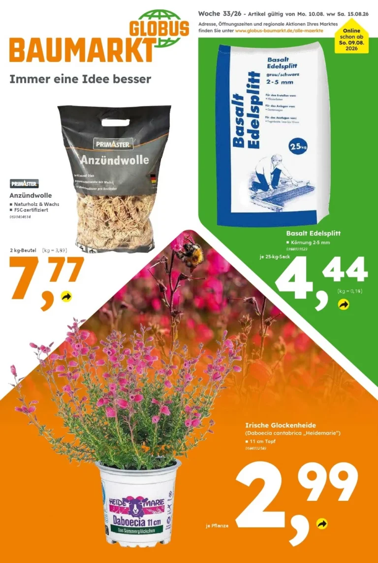 globus baumarkt prospekt kw-33
