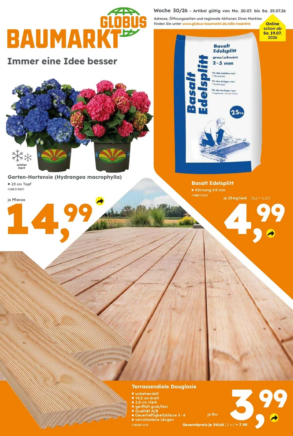 Globus Baumarkt Prospekt 20.07.2026 bis 25.07.2026 1 globus baumarkt prospekt kw-30