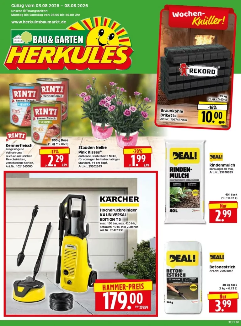 herkules baumarkt prospekt kw-32