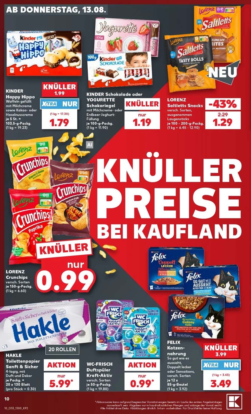 kaufland prospekt august 13 19 10