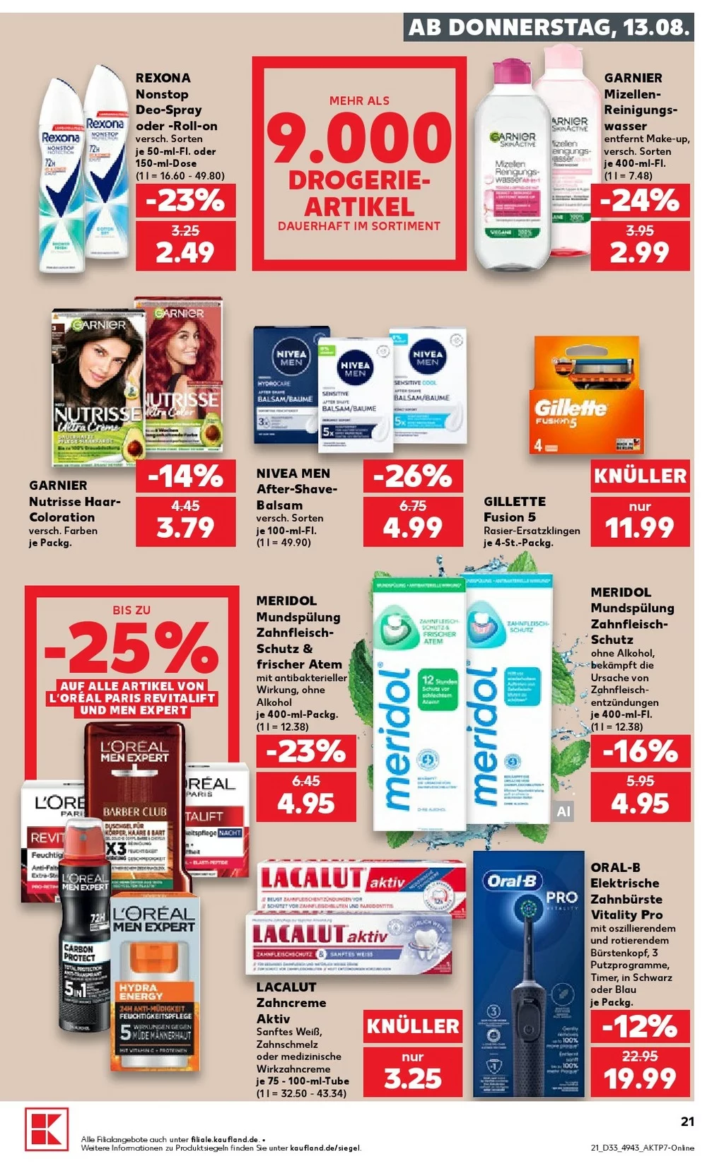 kaufland prospekt august 13 19 21