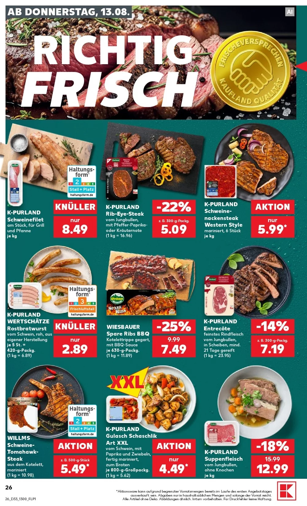 kaufland prospekt august 13 19 26