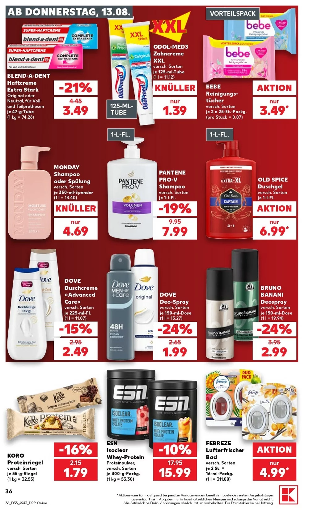 kaufland prospekt august 13 19 36