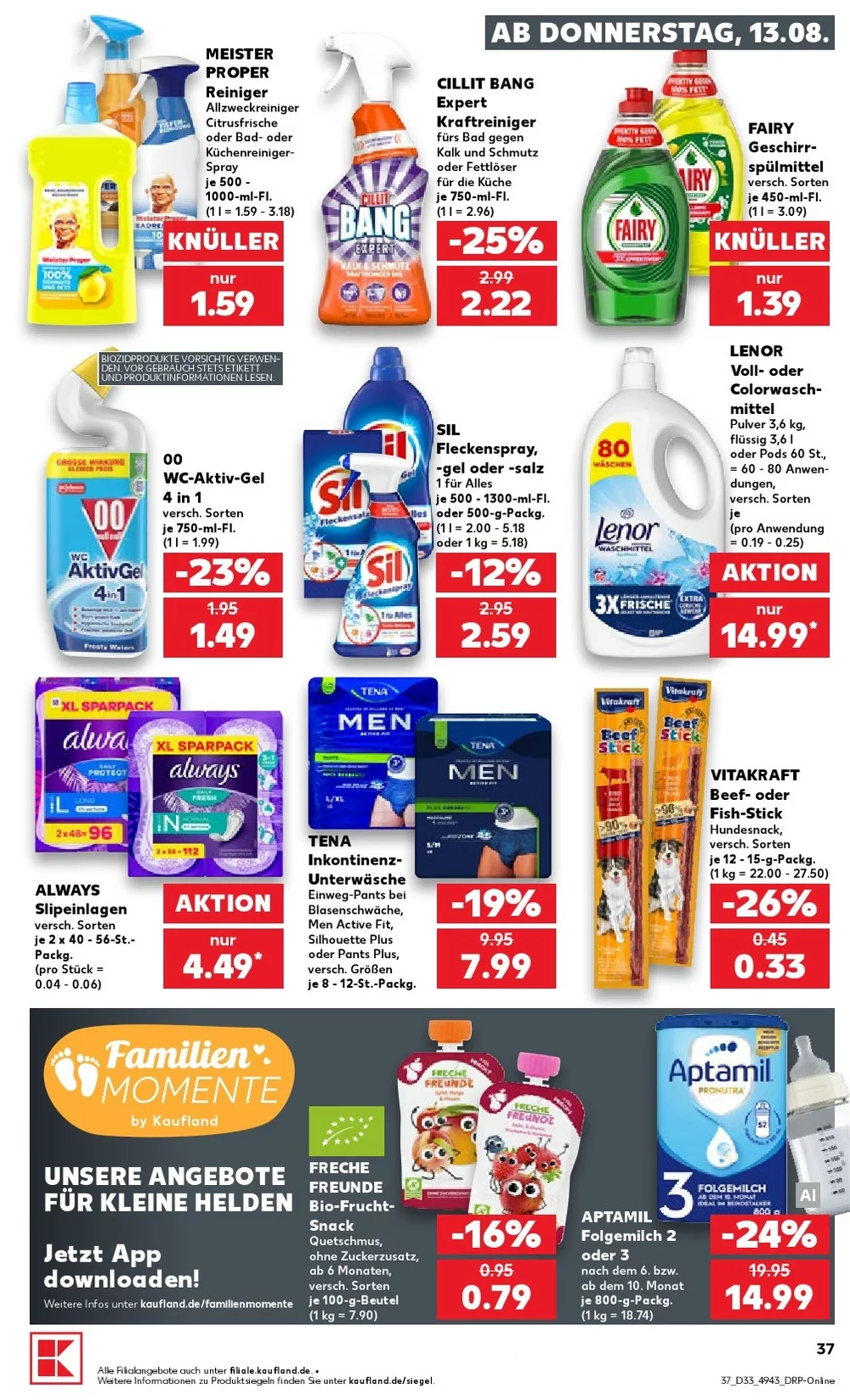 kaufland prospekt august 13 19 37