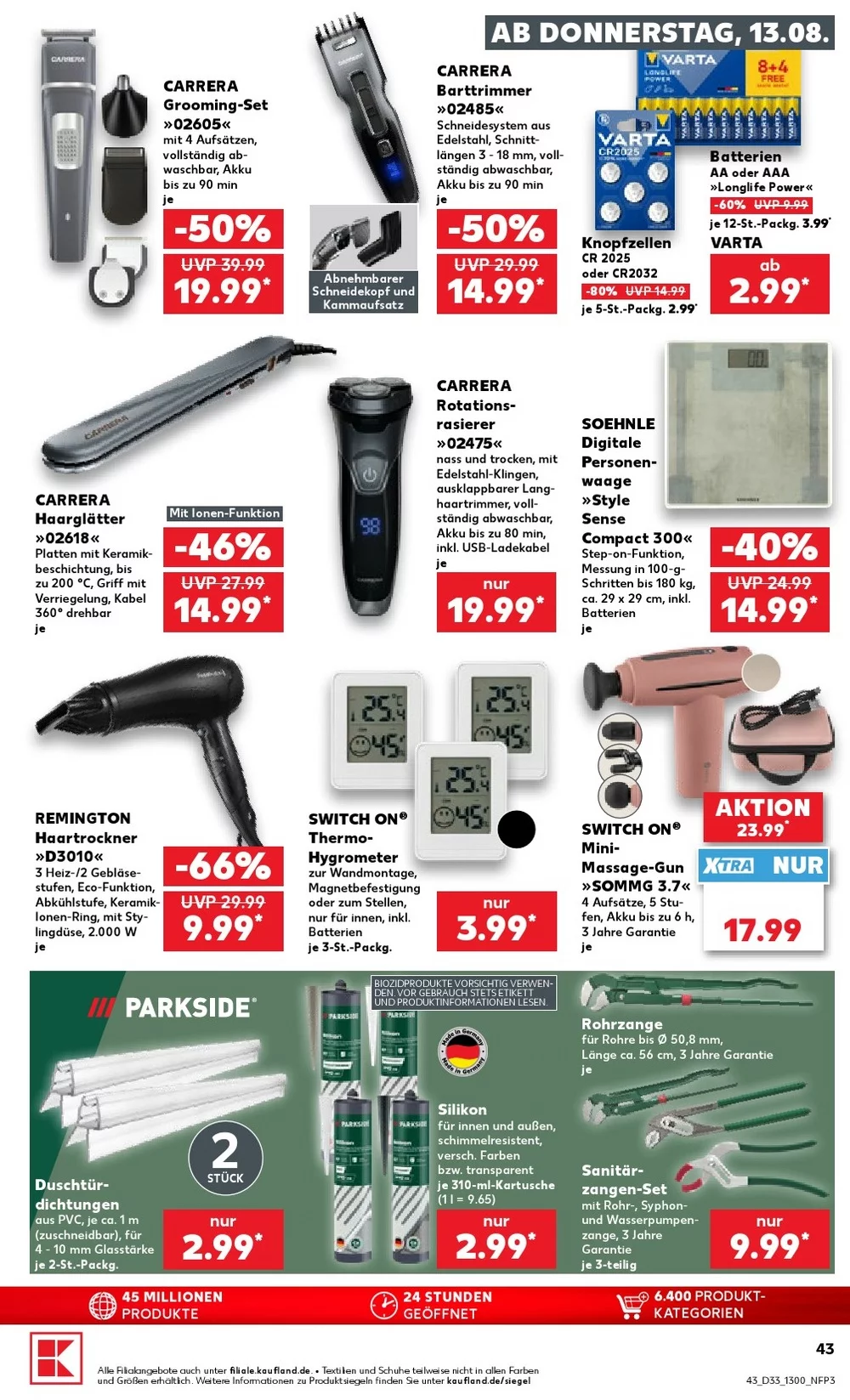 kaufland prospekt august 13 19 43