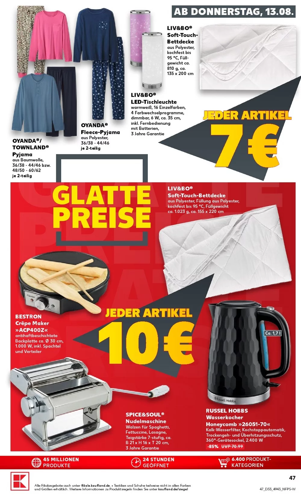 kaufland prospekt august 13 19 47