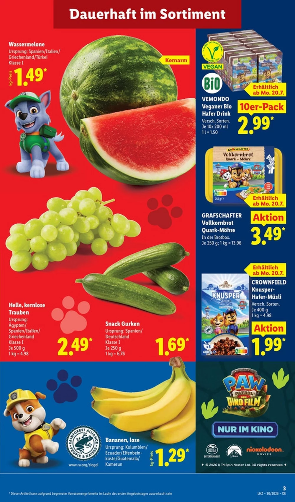 Lidl Prospekt Neu 20.07.2026 bis 25.07.2026 3 lidl prospekt juli 20 26 3