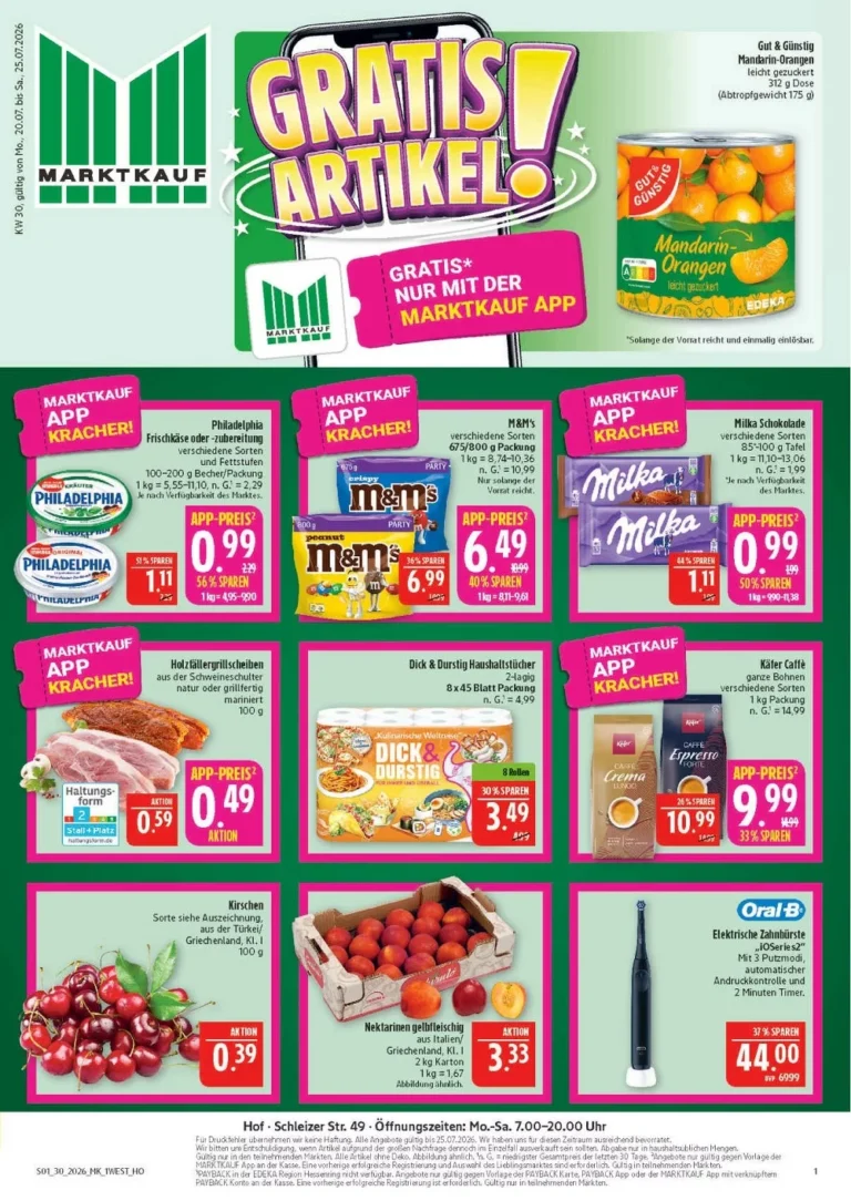marktkrauf hof prıspekt kw-30