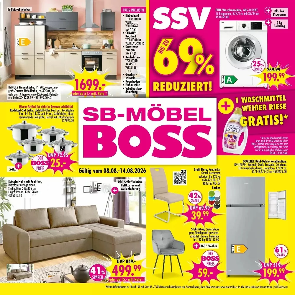 Möbel Boss Prospekt 05.09.2026 bis 11.09.2026 1 möbel boss prospekt kw-33