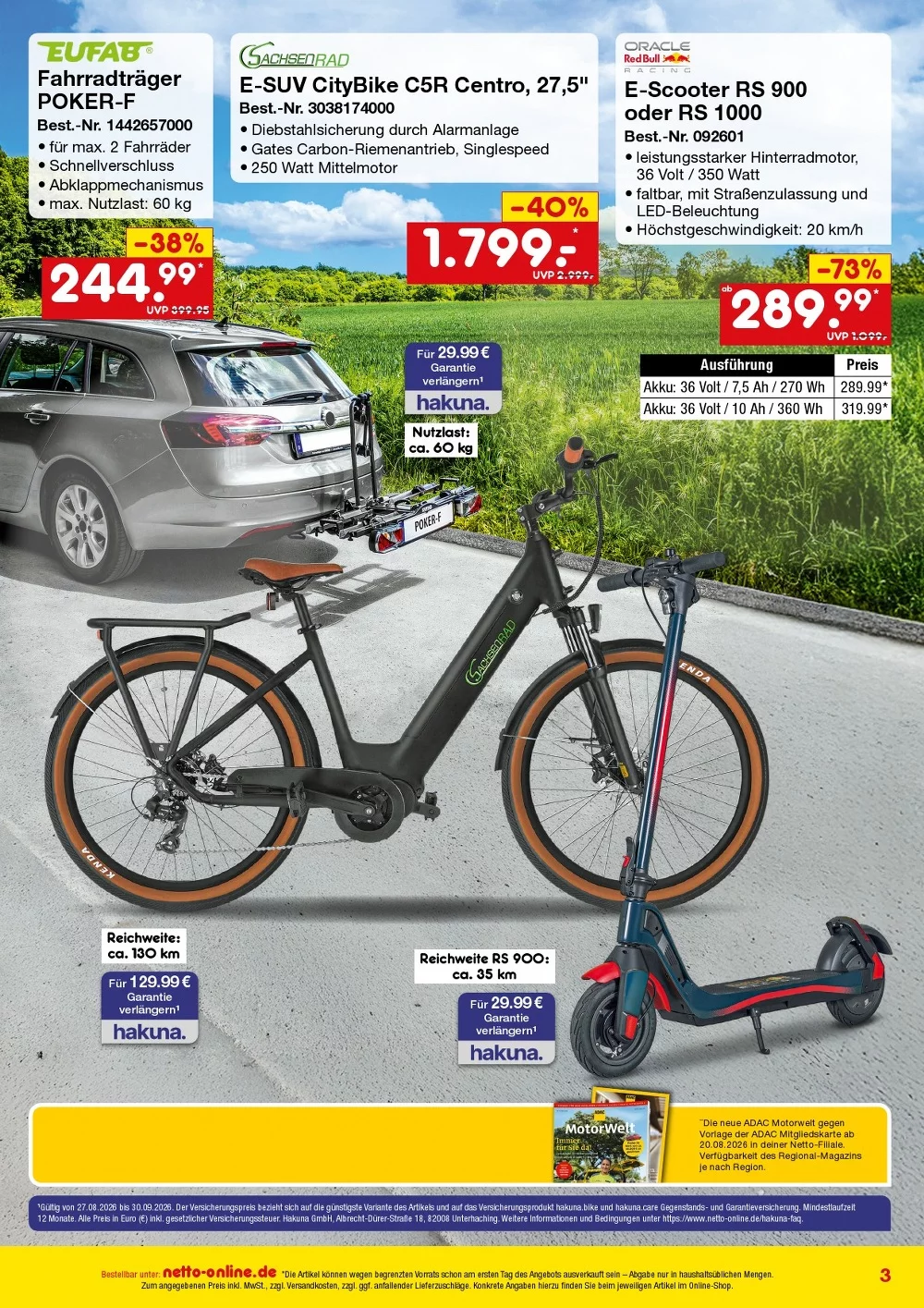 Netto Marken-Discount Online Bestellmagazin September 2026 3 netto marken Bestellmagazin prospekt september 3