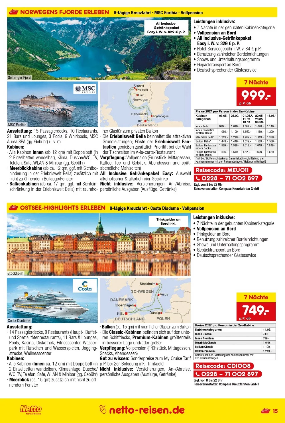 netto marken prospekt reisen september 15