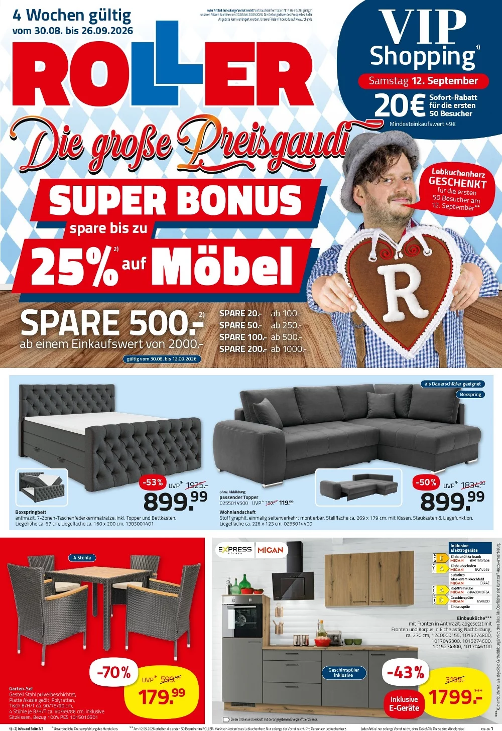 Roller Prospekt 07.09.2026 bis 12.09.2026 1 roller prospekt kw-36-39