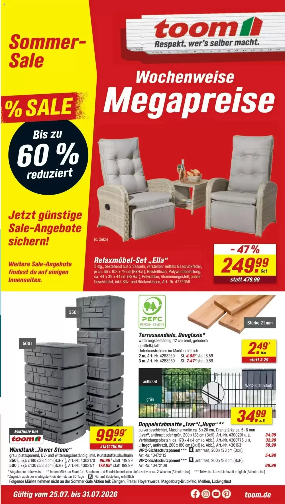 Toom Baumarkt Prospekt 25.07.2026 bis 31.07.2026 1 toom baumarkt prospekt kw-31