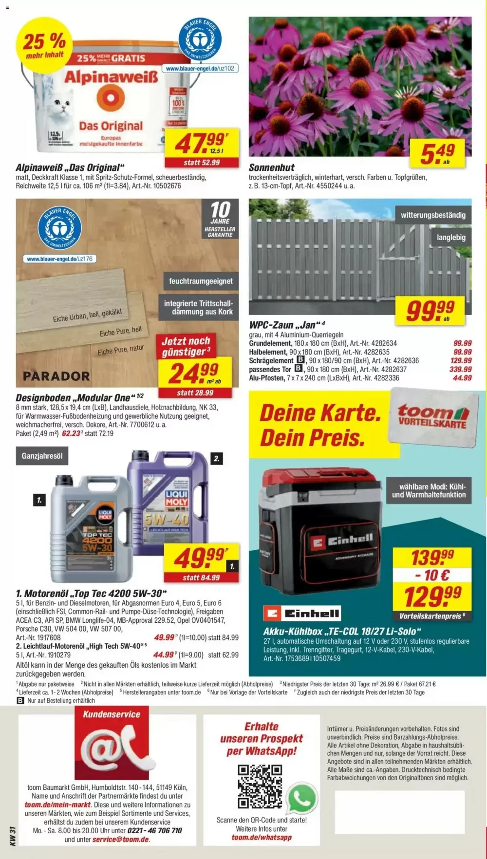 toom baumarkt prospekt juli 25 31 18