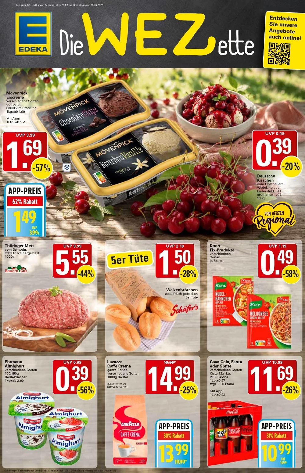 WEZ Prospekt 20.07.2026 bis 25.07.2026 1 wez prospekt kw-30