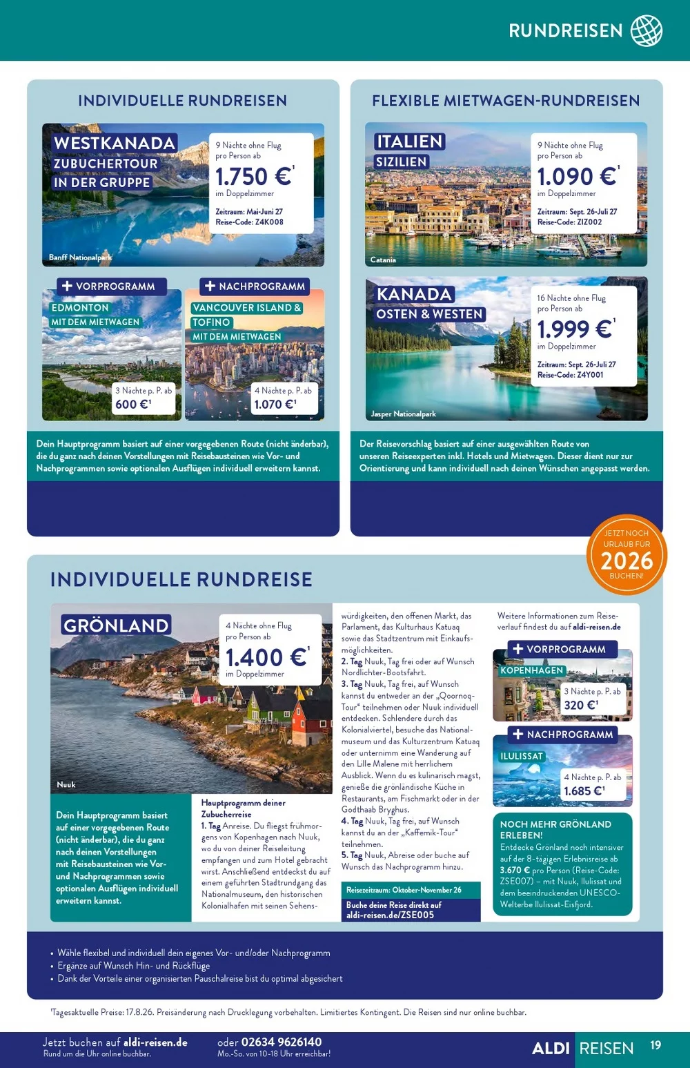ALDI SUeD ALDI Reisemagazin September 2026 19