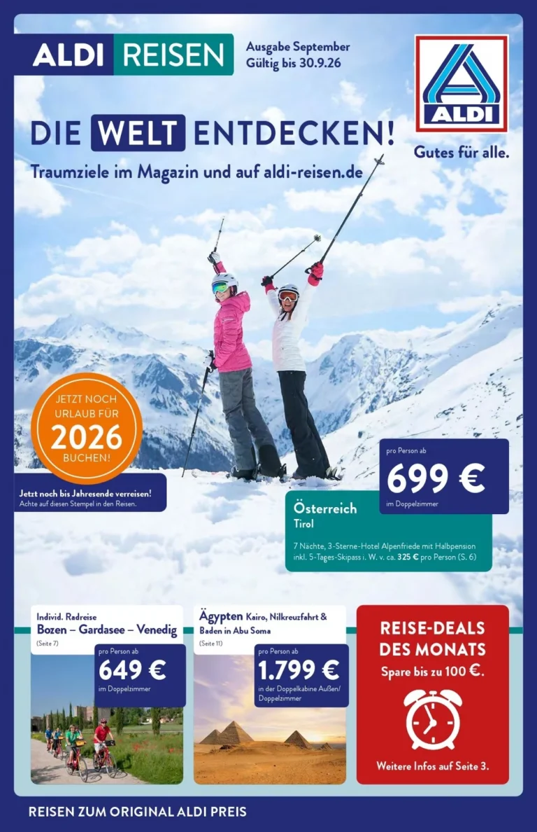 aldi nord reisen september