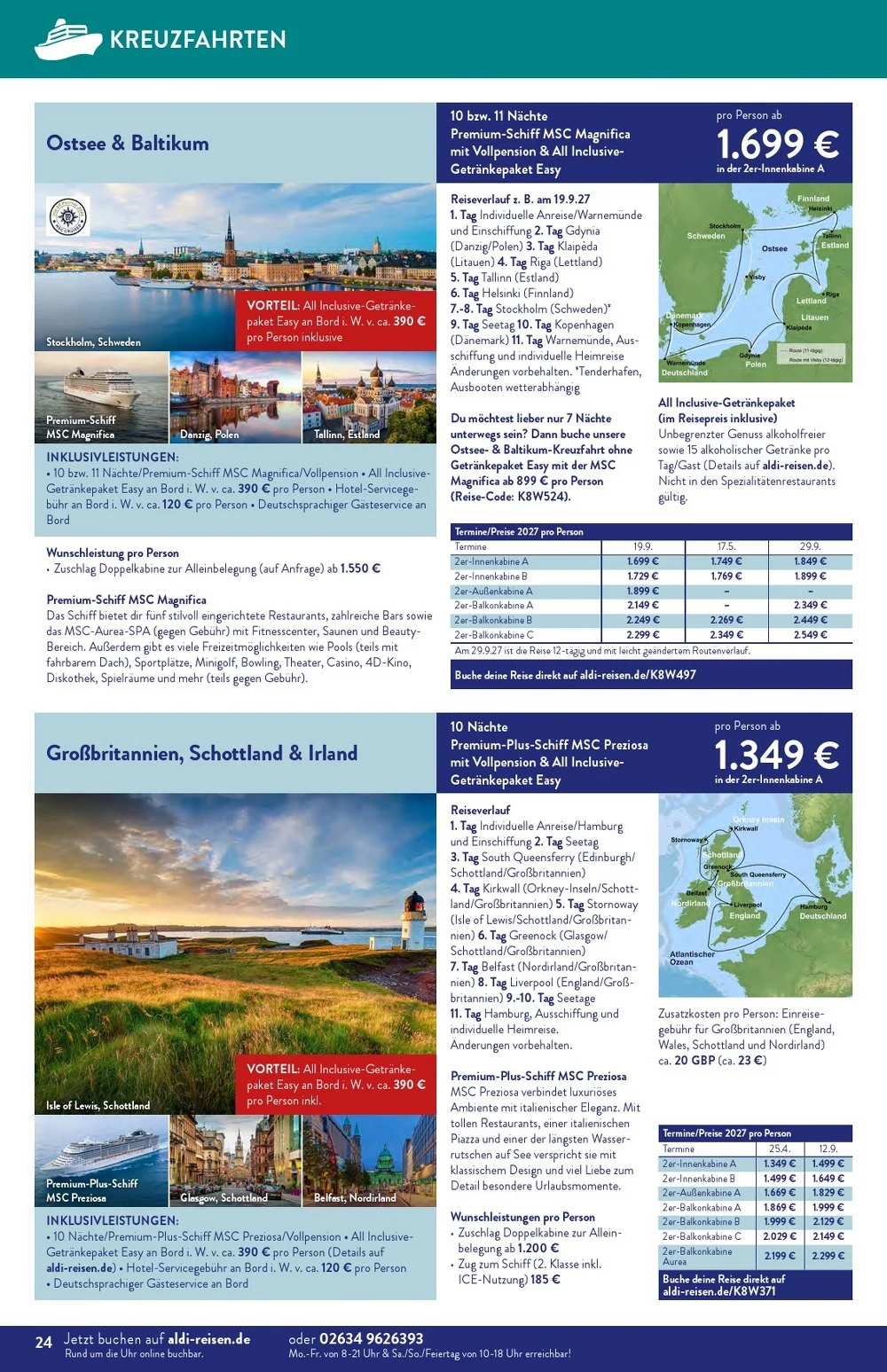 Aldi nord reisen september 24