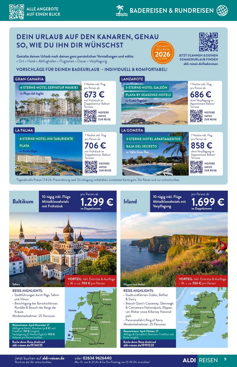 Aldi nord reisen september 9