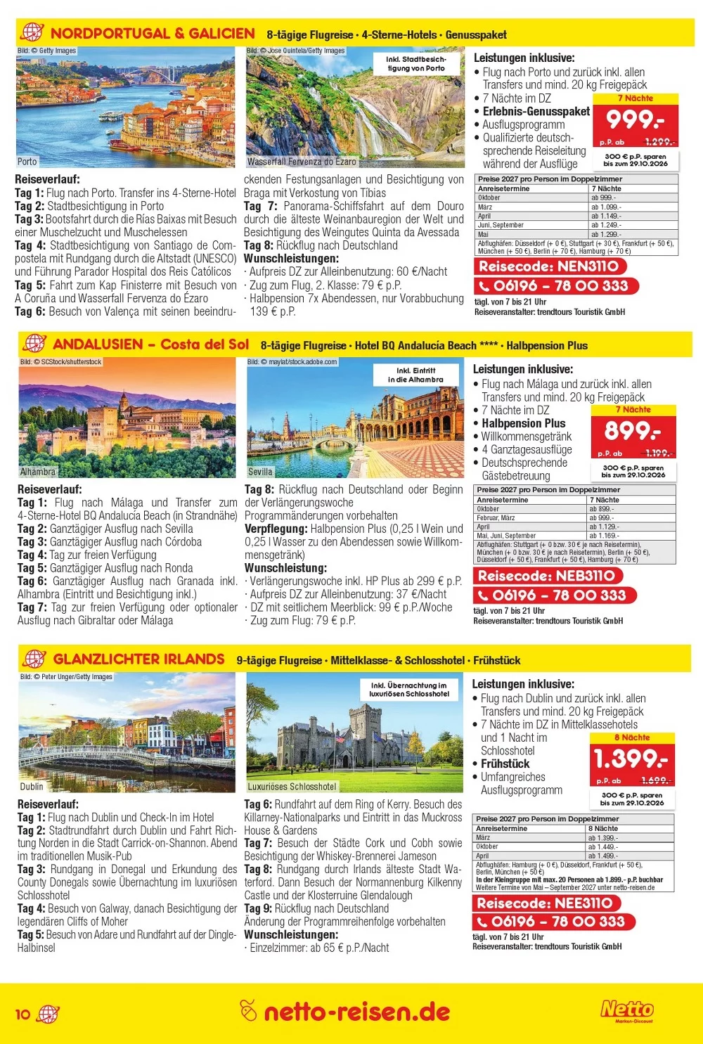 Netto marken reisen prospekt oktober 10