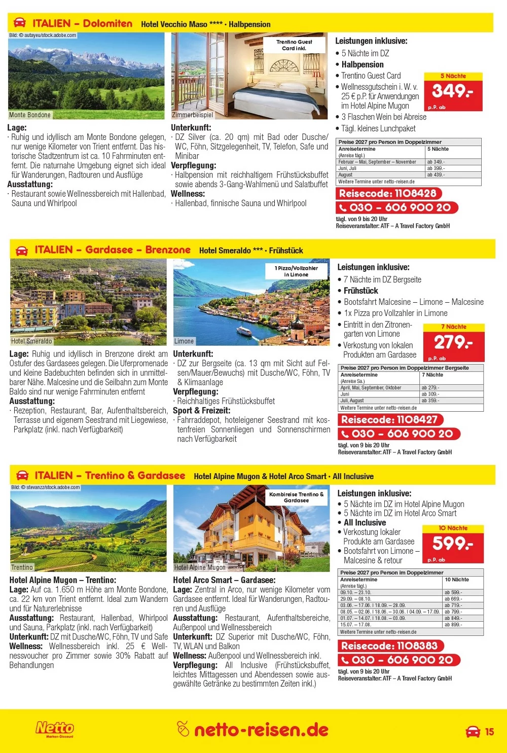 Netto marken reisen prospekt oktober 15