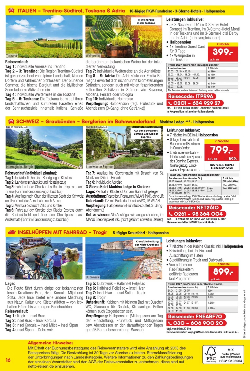 Netto marken reisen prospekt oktober 16