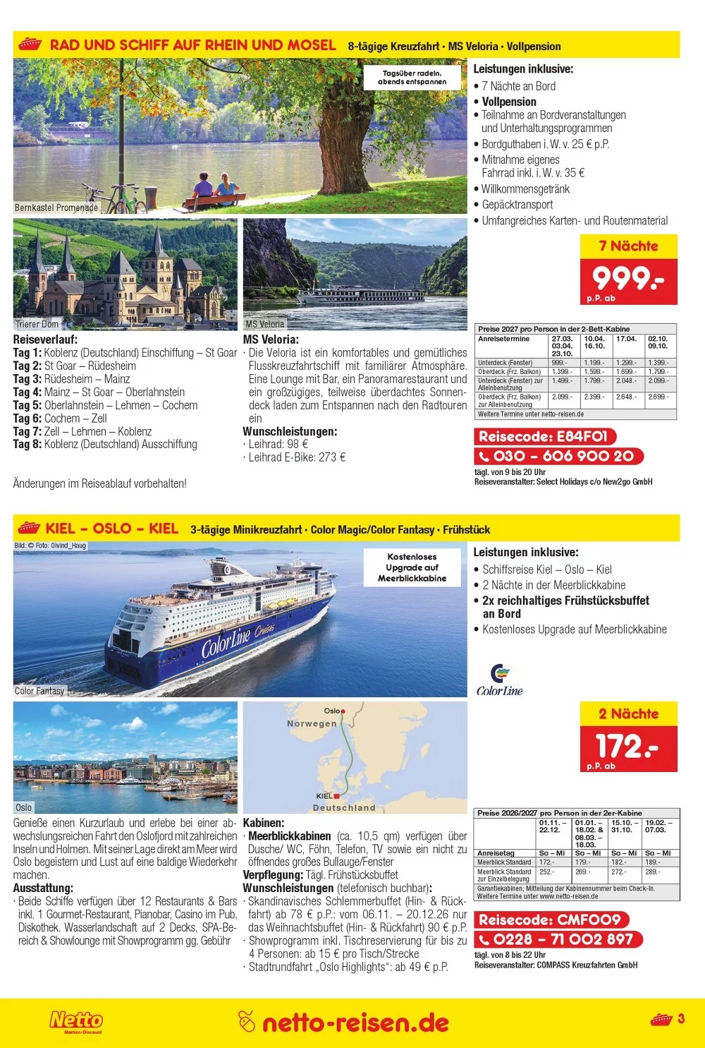 Netto Marken-Discount Reisen Prospekt September 2026 3 Netto marken reisen prospekt oktober 3